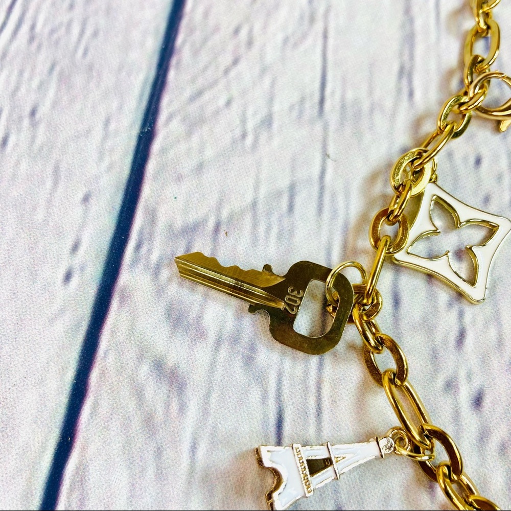 Louis Vuitton lock and key bracelet handmade - Picture 4 of 6